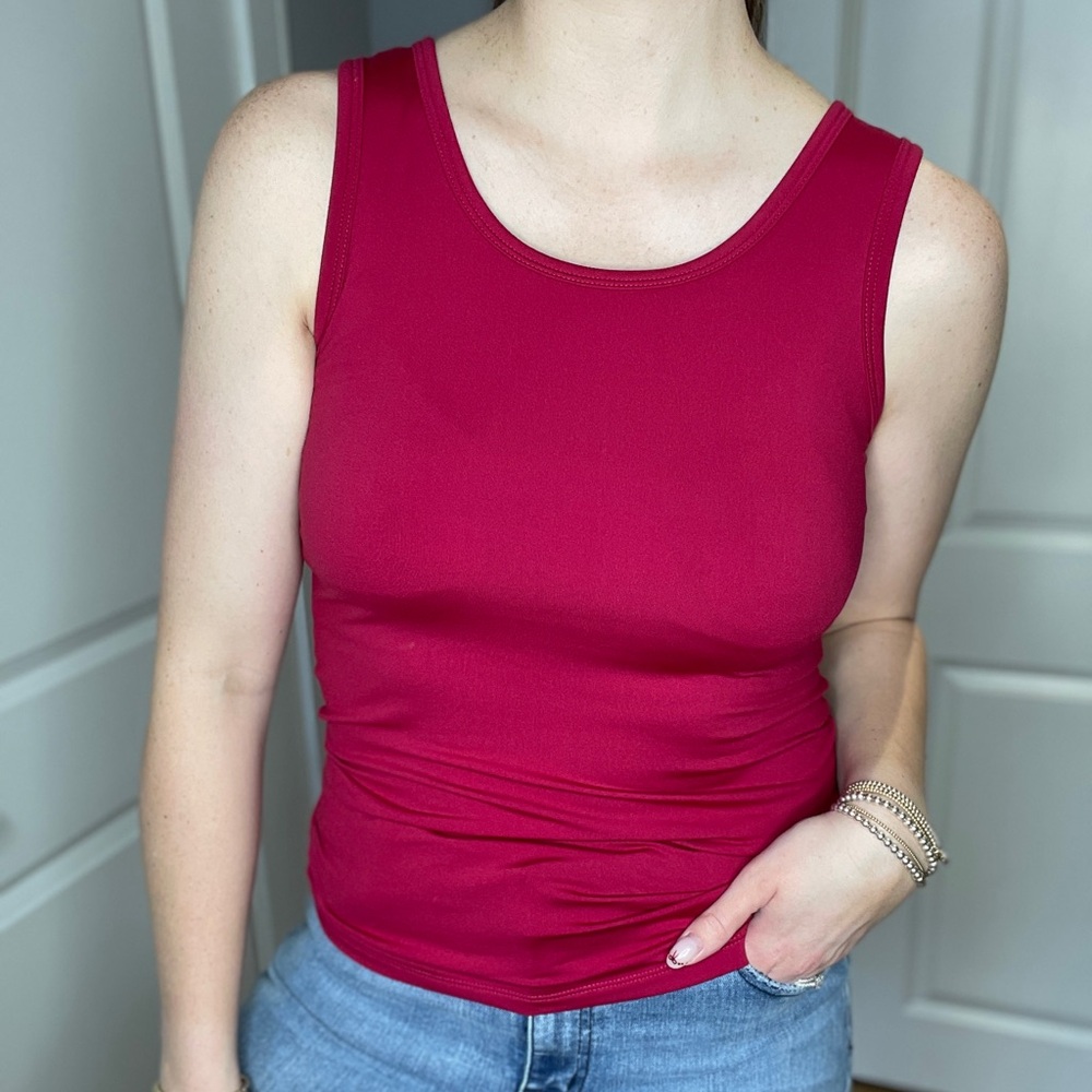 Smoothies Tank Top in Raspberry - Picture 3 of 9